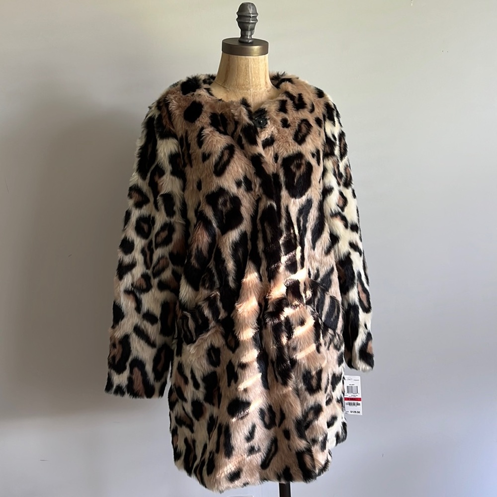 Bar III Leopard Coat